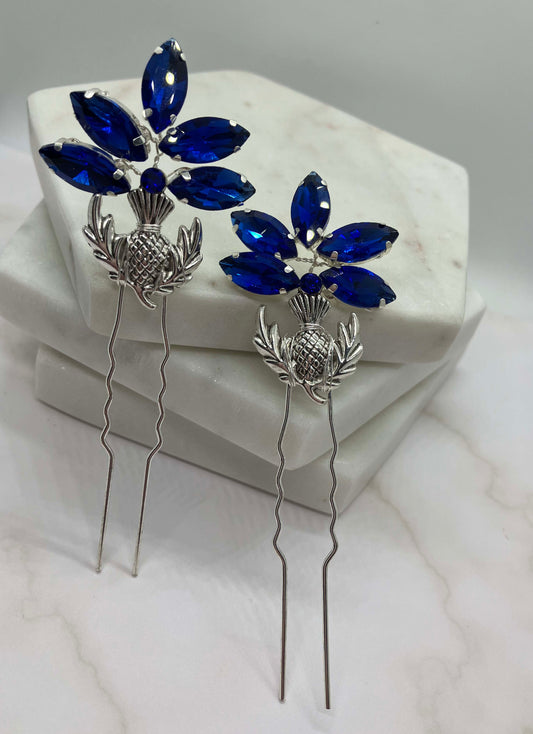 Hair Pins - Scottish Thistle