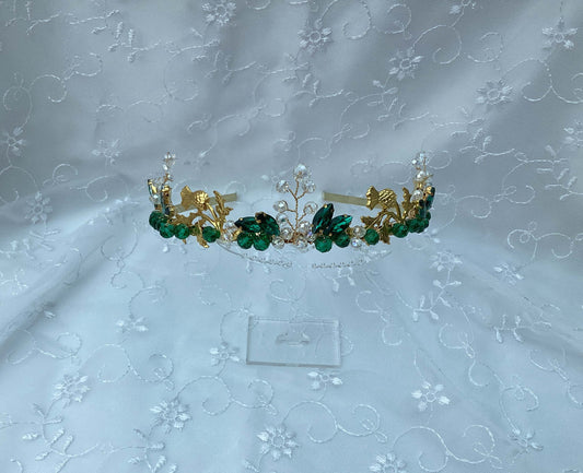 Gold Tiara - Scottish Thistles